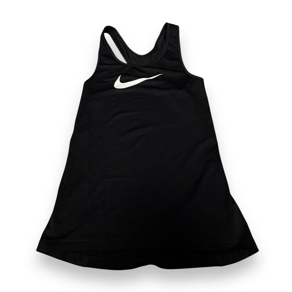 Nike Women's Dri-Fit Victory‎ Racerback Training Tank Top Black White Swoosh XS